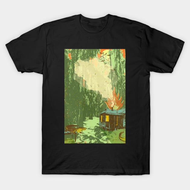 SWAMP FIRE T-Shirt by Showdeer